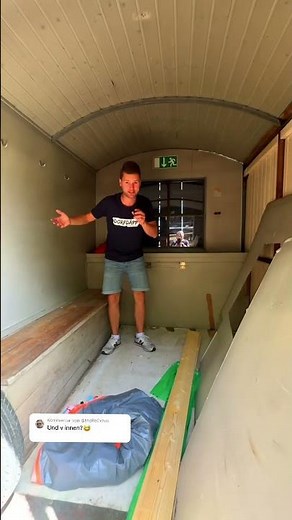 Wie der Bauwagen aktuell von innen ausschaut 👀 #shorts