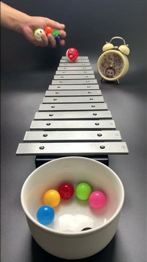 Satisfying Ball on Xylophone 🎵 Perfect Ball Drop #shorts