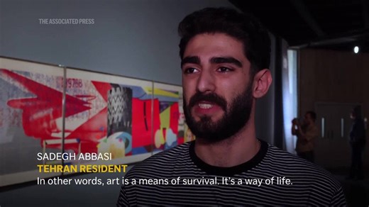 Amid confrontation with the US, an Iranian museum exhibits anti-war art by American artists