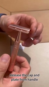 Matte Rose Gold Safety Razor for Women & Men, Reusable Single Blade Razor | with 10 Platinum Coated Double Edge Blades & Blade Disposal Pouch, Smooth Close Comfort Shave, Eco-Friendly & Plastic Free
