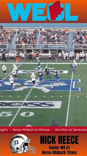 Berea-Midpark's Nick Reece BOLTED Down the Sideline for 6 on this Huge Punt Return!
