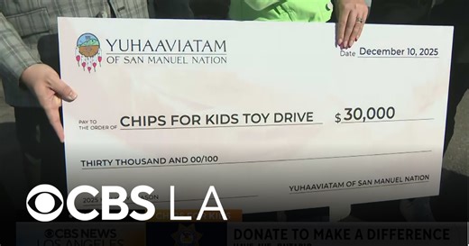 CBS LA and CHP raise money and gather donations for toy drive | CHiPs For Kids