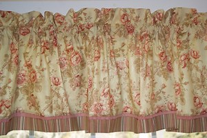 Peach Tan Gold Valance – 81" Wide Ametex Floral Curtain Topper | Handmade Drapery Window Treatment Dressing Drapes Home Décor Custom Orders - Etsy Australia