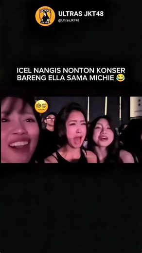 Greesel JKT48 nangis nonton konser bareng Ella JKT48 sama Michie JKT48 😂
