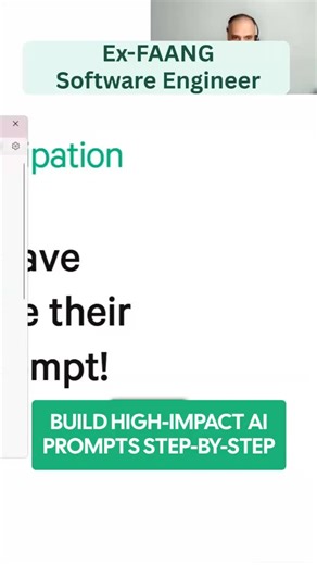 Become a Software Engineer | this AI coach just broke down the anatomy of a killer prompt and honestly it's game-changing most people: "create a plan for AI practice"... | Instagram