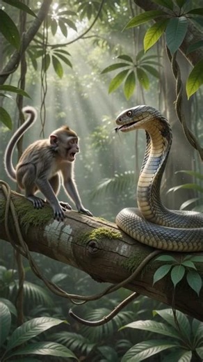 🐍 Monkey vs Snake | Epic Jungle Battle!