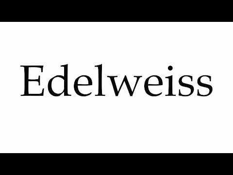 How to Pronounce Edelweiss
