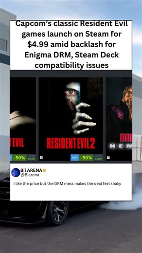 Capcom’s classic Resident Evil games launch on Steam for $4.99 #residentevil