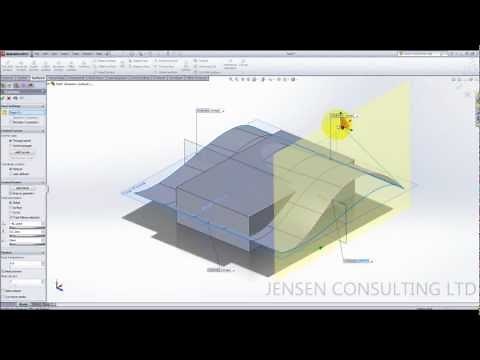How to use the Replace Face command in Solidworks - Surfacing Tutorial