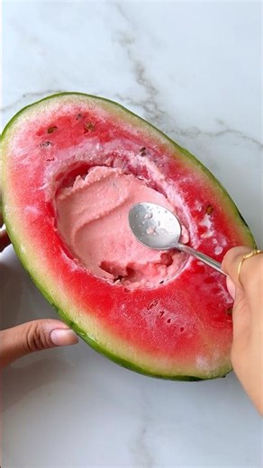I tried the frozen watermelon ice cream