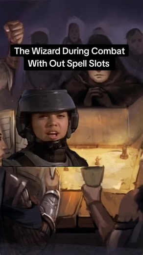 The Wizard without Spell Slots in Combat: A D&D Meme