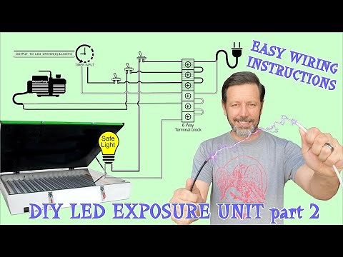 Easily wire up your own LED Exposure unit with optional vacuum blanket. Screen Printer's DYI