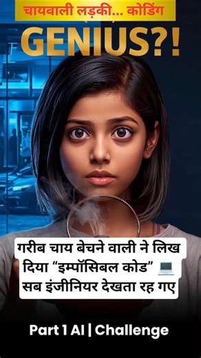 गरीब चाय बेचने वाली ने लिख दिया “इम्पॉसिबल कोड” 💻 सब इंजीनियर देखता रह गए 😱#shorts