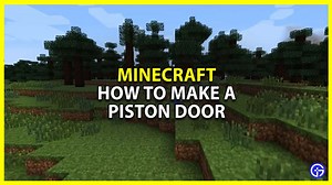 Minecraft: How To Make A Redstone Piston Door