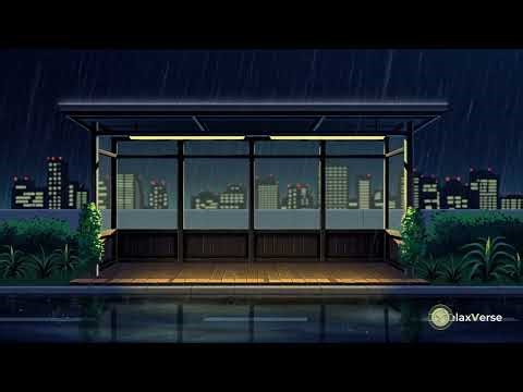 Relaxing Rain at the Bus Stop – Ambient Sound for Stress Relief | RelaxVerse