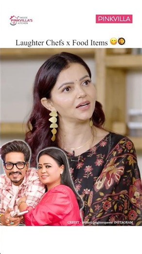 Rubina Dilaik 😂 describes every Laughter Chefs celeb as a food dish 🍕🍜🔥 #shorts #laughterchefs