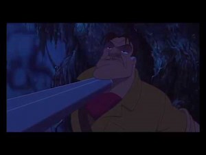 Tarzan vs Clayton (Clayton's death) HD