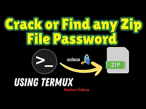 How to Crack any Zip File password or Find any forgotten Zip file Password using Termux