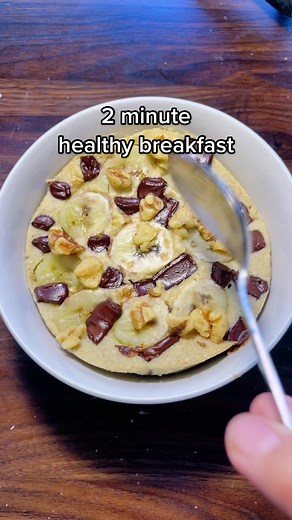 chunky monkey mug cake!! #asmr #recipe