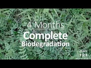 Compostable Biomailer™ Time Lapse for Complete Biodegradation