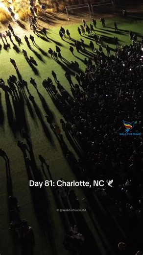 Day 81 — Charlotte, NC 🕊️ Last night was unreal… thank you for showing up with so much love 💛🙏 #WalkForPeace #Charlotte #NorthCarolina #PeaceWalk #BuddhistMonks
