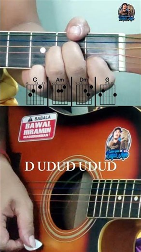 4 chords and strumming pattern #guitar