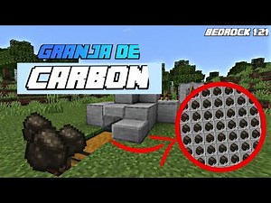 LA GRANJA MAS FACIL de CARBON VEGETAL de Minecraft Bedrock 1.21+