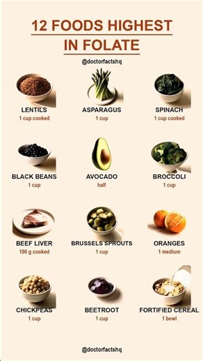 12 Foods Highest In Folate | Best Foods List Explained #healthylifestyle