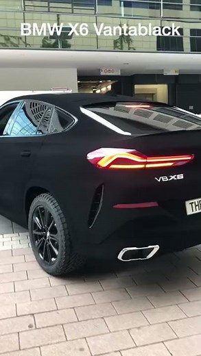 EXCLUSIVE: BMW X6 Vantablack rolling on the street
