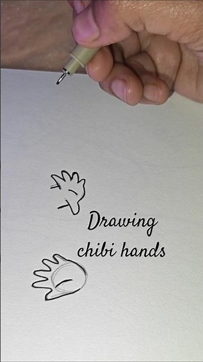 Easy Chibi Hands Tutorial for Beginners ✏️ #artshorts
