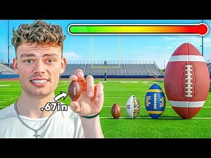 EVERY PUNT, PASS, KICK, THE BALL GETS BIGGER