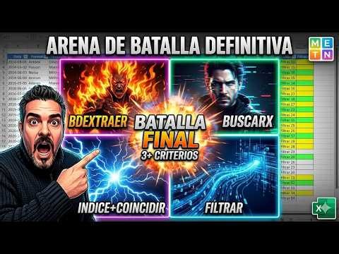 🔥 The ultimate battle: BDEXTRAER vs LOOKUP x vs FILTER vs INDEX+MATCH