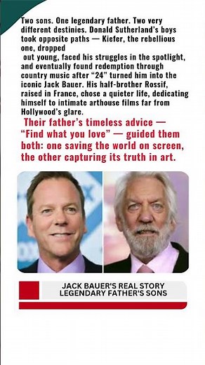 One rebel, one dreamer — how Donald Sutherland’s sons found their own light