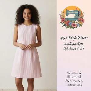 Short Summer A-line Shift Dress Sewing Pattern | Digital PDF With Pockets, US Sizes 2-24, Easy to Sew & Stylish Design - Etsy UK