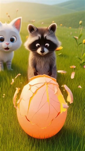 Who is hiding inside the magic egg? 🥚 Watch cute friends run and hatch new surprise! #cuteanimals