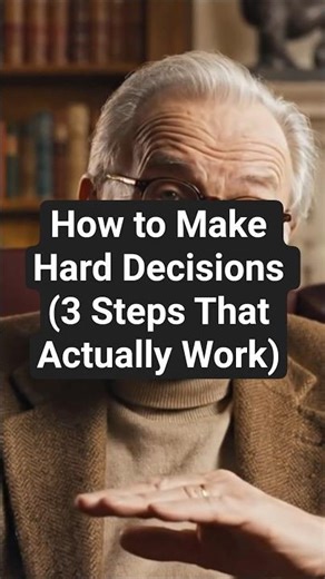How to Make Hard Decisions (3 Simple Steps That Actually Work) #mindfulness #motivation #lifelessons