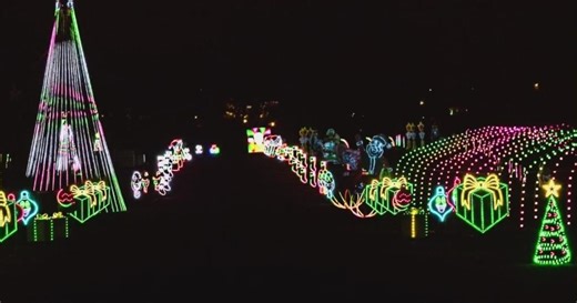 Michigan's historic Eloise Asylum features drive-thru holiday light show
