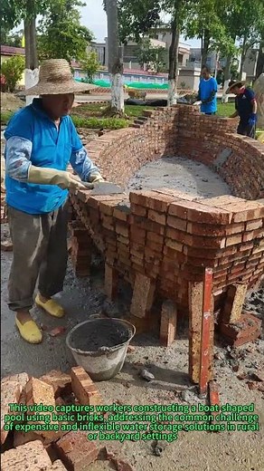 Easy DIY Brick Ship Pool | Low-Cost Water Feature Idea