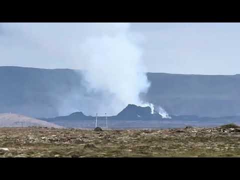 Volcanic eruptions becoming routine in Iceland, daily view from Keflavik & airport highway. 31.07.25