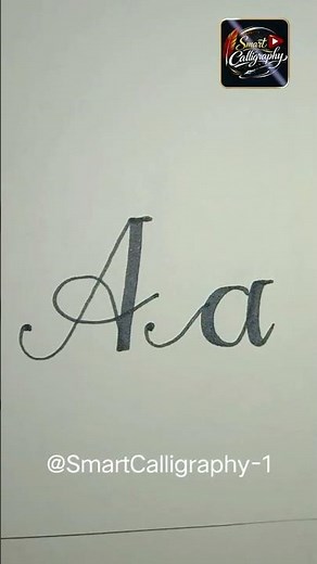 Capital and Small letter A by Cut marker for beginners #calligraphy #handwriting #cursivewriting