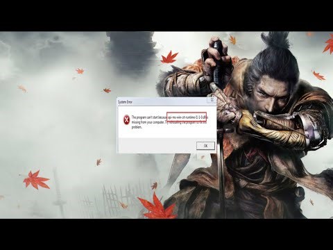Sekiro Error api-ms-win-crt-runtime-l1-1-0.dll is missing 100% FIX!