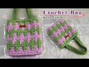 CROCHET BAG ✨ Crochet Handbag Tutorial 👜 Spike cluster stitch (SPC)