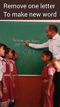 Remove one letter to make new word.#classroom #actvities#vocabulary#easylearning #innovativelearning