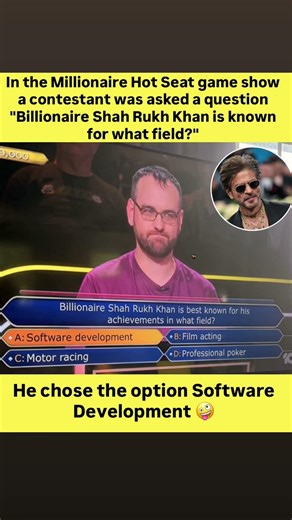 Shah Rukh Khan = Software Developer?! 😭😂