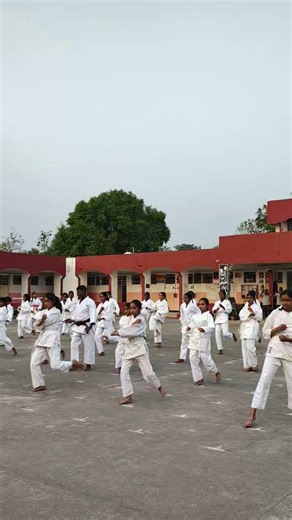 karate observation by Hon'ble DC sir || JNV ADILABAD ||
