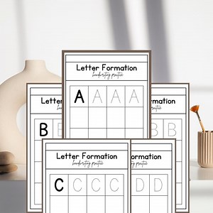 Alphabet Tracing A to Z Worksheets | Learn to Write Letters | Printable ABC Practice - Etsy Canada