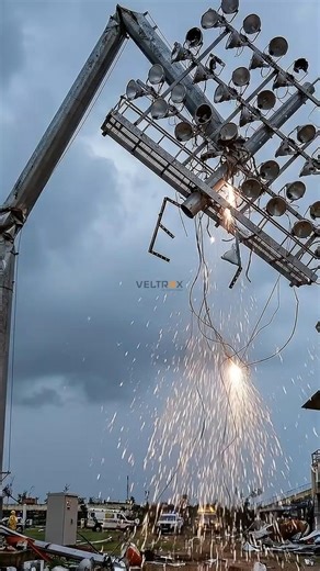 Strong Stadium Poles That Survive Storms 💪🌧️ | Veltrox | ‪@veltroxledlight‬