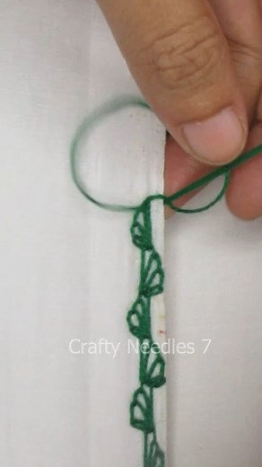 🔥Very easy💚 leaf border embroidery tutorial🔥 #fbreels #content #everyone #reels2024viral #embroidery #diy #reelsviral #border #tutorial #useful #popular #relax #viralreelsfb #learning #satisfying #cute #fypシ゚viral #fyp #support #facebookreels #foryou #shorts #viral #reels #trending #foryoupage #reelsfb #reelsvideo | Crafty Needles 7