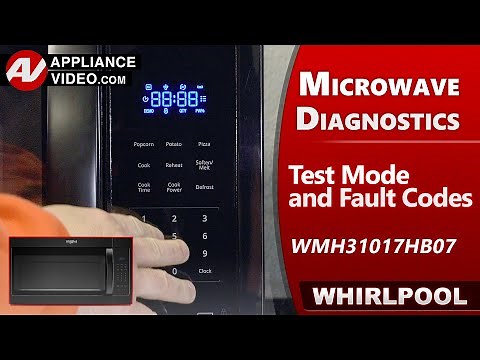 Whirlpool Microwave Error Codes ,Troubleshooting & Diagnostics by Factory Authorized Technician