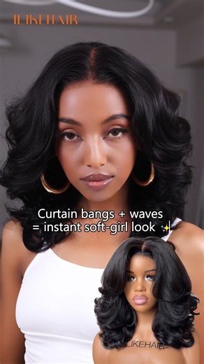 You didn’t do your hair… you just put this on 😉 𝙒𝙞𝙜: Glueless Layered Wavy Pre-cut With Curtain Bangs Lace Closure Wig 20'' 💥FLASH SALE | lowest price in the year • 𝐁𝐮𝐲 𝟏, 𝐠𝐞𝐭 𝟐𝐧𝐝 𝟏𝟎% 𝐎𝐅𝐅 | Code: FS10 🛒Shop now & Pay later By Klarna, Link in bio #ilikehairwig #layeredhaircut #wavywig #gluelesswig #wigreview | ILikeHair